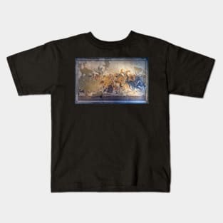 Battle of Alexander the Great and Darius III mosaic Kids T-Shirt